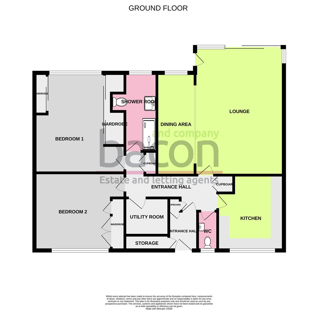 Floor Plan | Flat - Purpose Built | The Rowans, West Worthing | For Sale